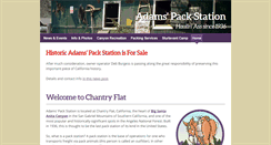 Desktop Screenshot of adamspackstation.com